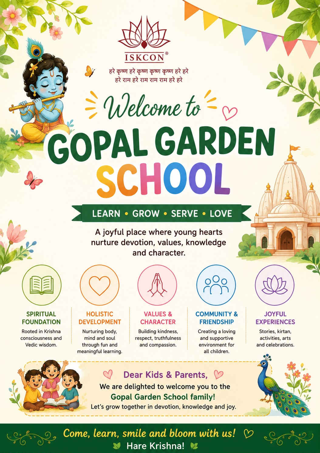 Welcome to Gopal Garden School — learn, grow, serve, love